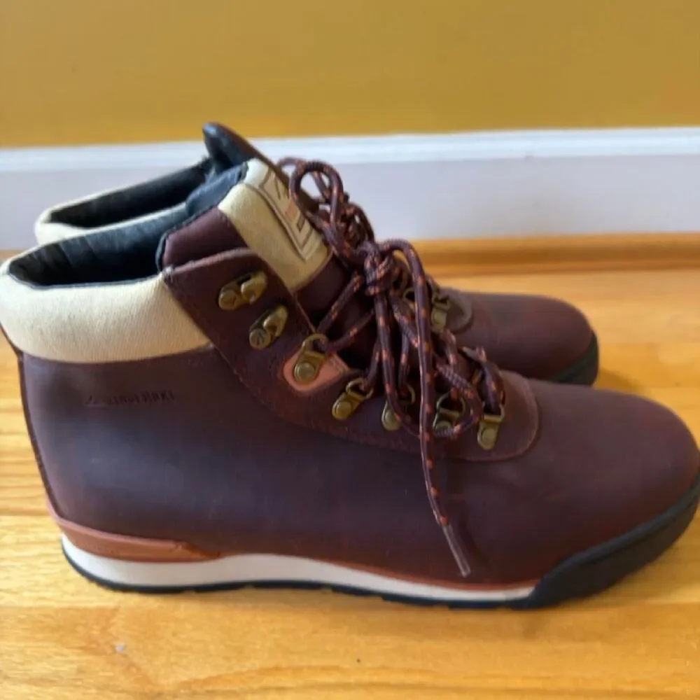 Unbranded Men's Brown and Burgundy Boots